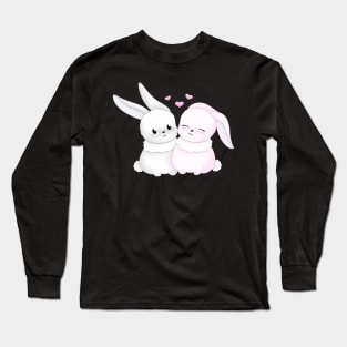 Cute couple of rabbits Long Sleeve T-Shirt